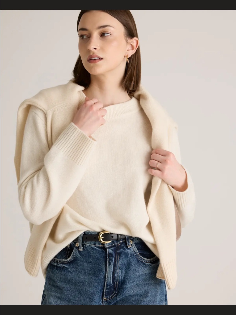 Quince 100% Cashmere Oversized Sweater
